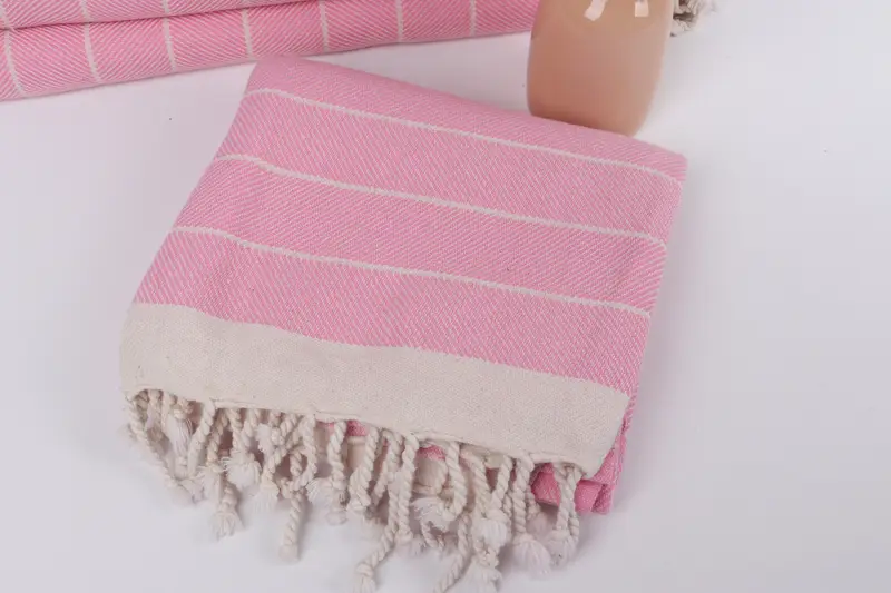 Hammam towel, Bridesmaid Gift Towel, Embroidered Beach Towel, Wedding Day Gift For Bride, Turkish towel, Scarf Towel, 70x40 Cotton Herringbone Towel - 10