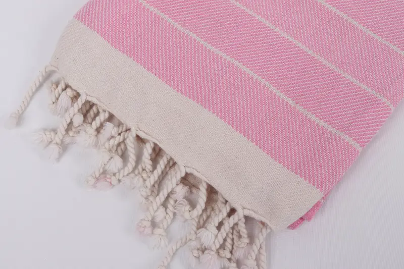 Hammam towel, Bridesmaid Gift Towel, Embroidered Beach Towel, Wedding Day Gift For Bride, Turkish towel, Scarf Towel, 70x40 Cotton Herringbone Towel - 13
