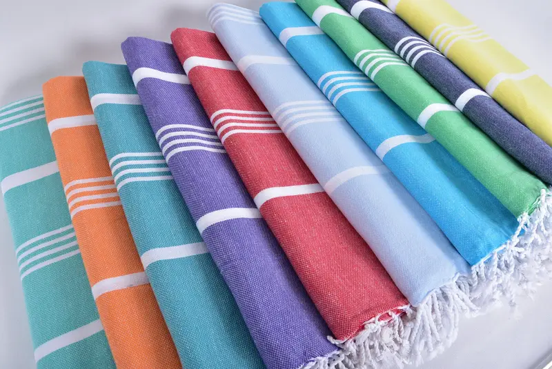 Custom Beach Towel, Beach Size Towel, Personalized Gift For Him, Bachelor Gifts, Bridal Shower Gift, 70x40 Cotton Striped Towel, Cute Beach Towel - 6