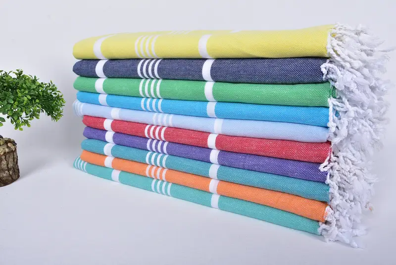 Custom Beach Towel, Beach Size Towel, Personalized Gift For Him, Bachelor Gifts, Bridal Shower Gift, 70x40 Cotton Striped Towel, Cute Beach Towel - 3