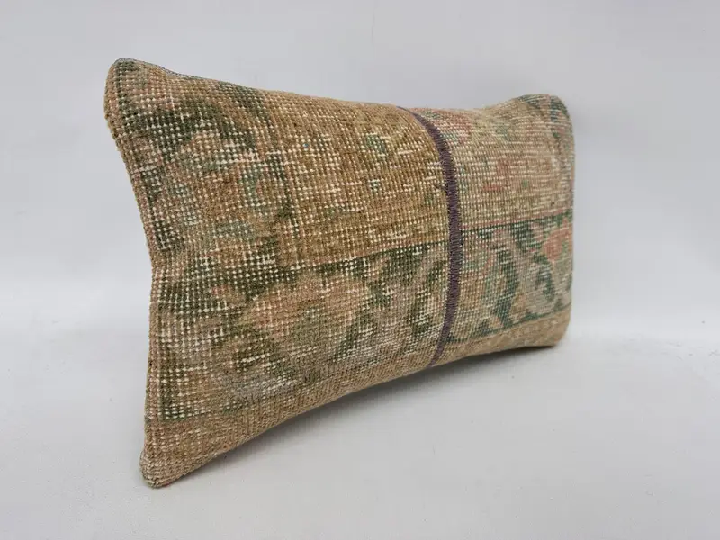 12x20 Beige Pillow Cover, Turkish Rugs Cushion, Cushion Case, Boho Pillow Sham Cover, Home Decor Pillow, Pillow for Couch - 3