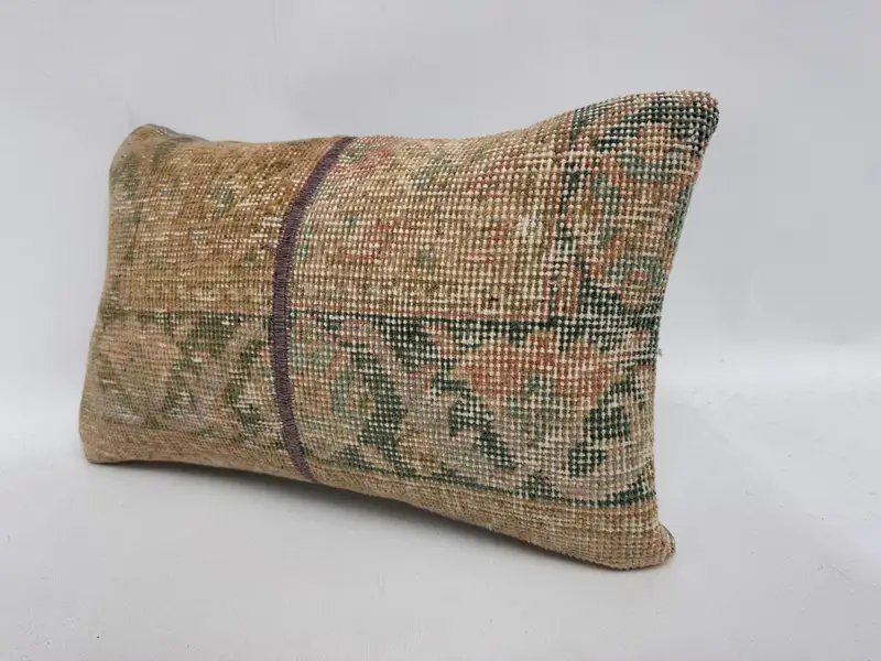 12x20 Beige Pillow Cover, Turkish Rugs Cushion, Cushion Case, Boho Pillow Sham Cover, Home Decor Pillow, Pillow for Couch - 4