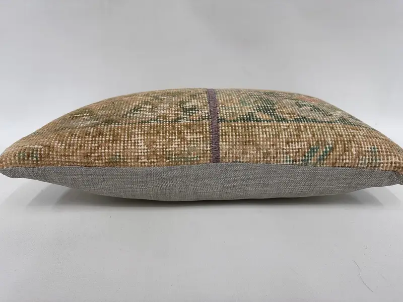 12x20 Beige Pillow Cover, Turkish Rugs Cushion, Cushion Case, Boho Pillow Sham Cover, Home Decor Pillow, Pillow for Couch - 5