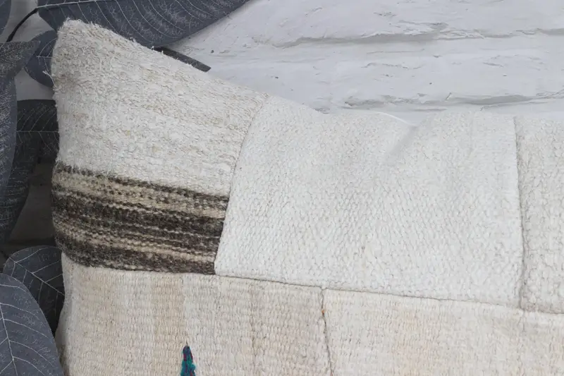 16x36 White Pillow Case, Vintage Pillow, Pillow Cover, Handmade Kilim Cushion, Boho Pillow Sham Cover, Cozy Throw Pillow Sham - 2