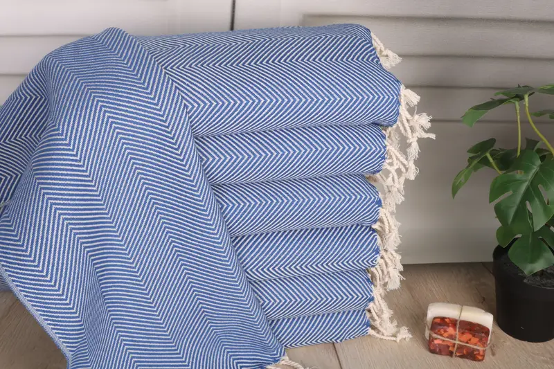 Custom Gift, Gift For Him, Personalized Kitchen Towel, Towel With Name, 40x20 Cotton Herringbone Towel, Bathroom Towels, Small Bath Towels - 1