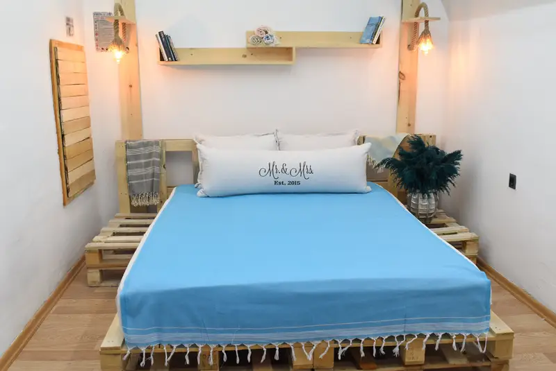 Decorative Bedspread, Beach Theme Wedding Gift, Gift For Best Friend, 92x56 Cotton Striped Towel, Bridesmaid Gifts, Wedding Favors, Turkish Blanket - 5