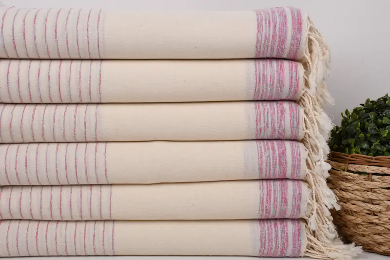 Wedding Gift For Bride, 68x36 Cotton Striped Towel, Sand-free towel, Wedding Hand Made Gift, Personalized Turkish Towel, Sand-resistant towel - 2
