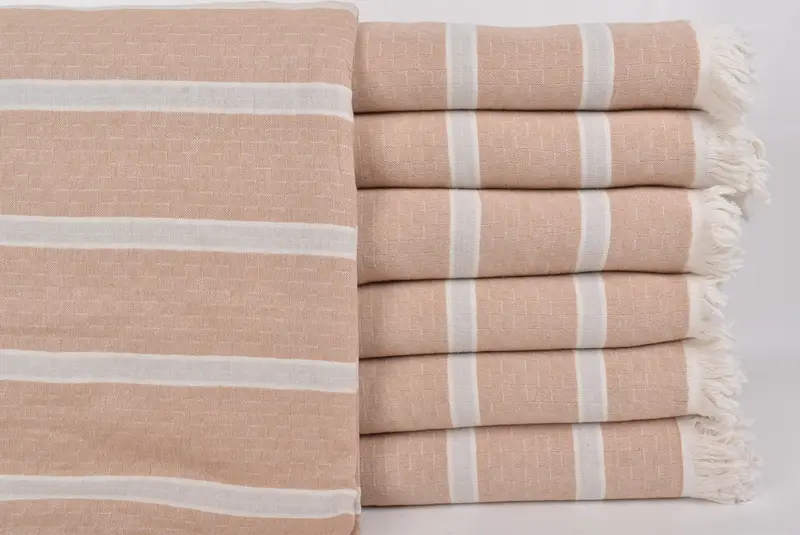 96x84 Cotton Striped Towel, Custom Shower Curtain, Bachelorette Party Favors, Gift For Wedding Day, Throw Blanket, Throw Blankets, Woven Blanket - 1