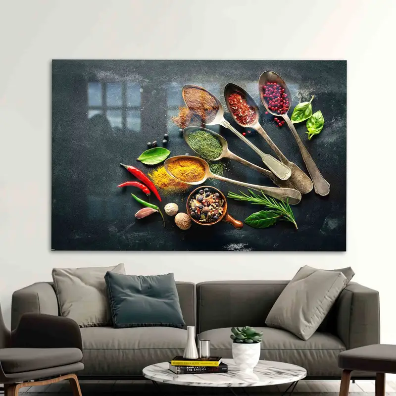 エレガントなプリントガラス: モダンなダイニングルームとキッチンの必需品