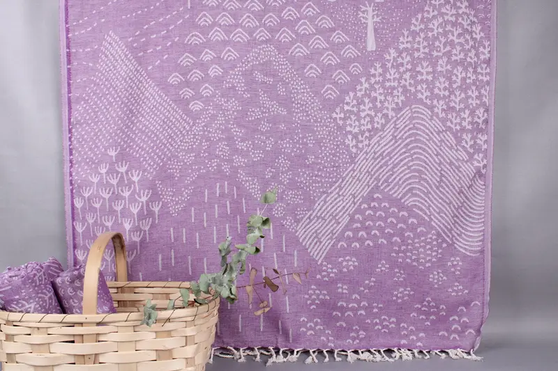 Personalized Turkish Towel Beige, 40x71 Inches, Organic Cotton