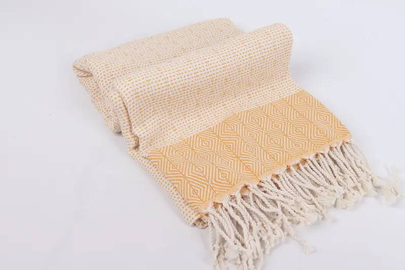 Bridesmaid Gift Towel, Beach Size Towel, 70x40 Cotton Diamond Towel, Bath towel, Mother Of The Groom Gift, Summer Gift Ideas, Housewarming Gift - 6