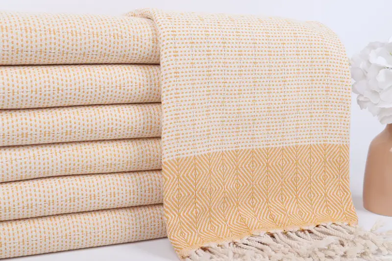 Bridesmaid Gift Towel, Beach Size Towel, 70x40 Cotton Diamond Towel, Bath towel, Mother Of The Groom Gift, Summer Gift Ideas, Housewarming Gift - 2