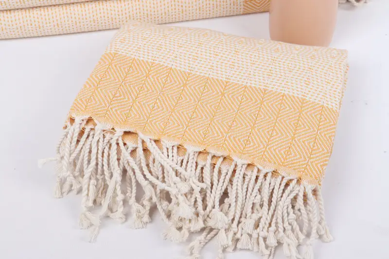 Bridesmaid Gift Towel, Beach Size Towel, 70x40 Cotton Diamond Towel, Bath towel, Mother Of The Groom Gift, Summer Gift Ideas, Housewarming Gift - 5