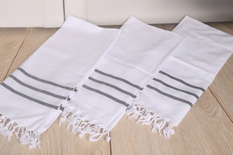 Kitchen Towel, Bathroom Towels, 40x20 Cotton Striped Towel, Gift For Wedding Day, Gift For Mom, Organic Towel, Guest Towel, Personalized Gifts - 6