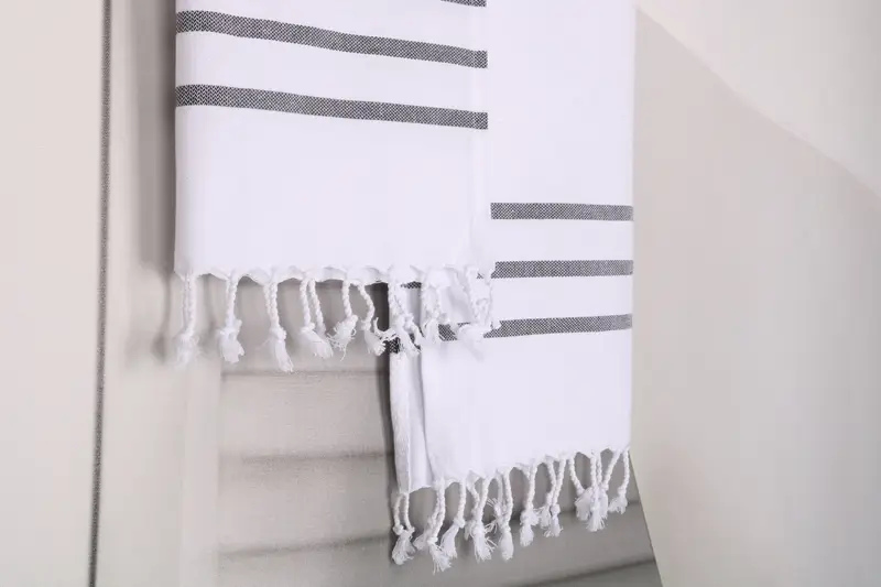 Kitchen Towel, Bathroom Towels, 40x20 Cotton Striped Towel, Gift For Wedding Day, Gift For Mom, Organic Towel, Guest Towel, Personalized Gifts - 8