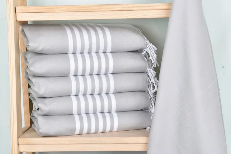Absorbent towel, Wedding Favors, 70x40 Cotton Striped Towel, Bridal Shower Favor, Wedding Gifts Towel, First Wedding Anniversary Gift, Pool Towels - 2