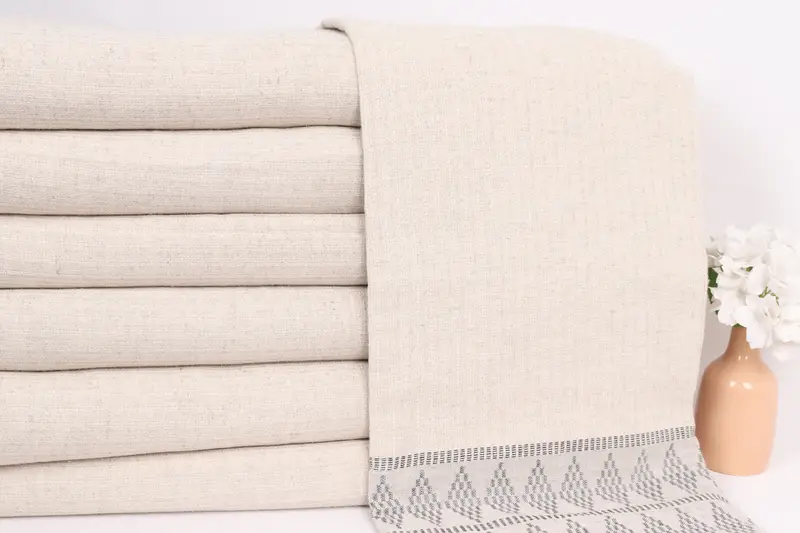 100x88 Linen Kilim Design Towel, Turkish Blanket Throw, Wedding Gift Ideas, Bridal Shower Gift, Turkish Bedspread, Bedspread, Housewarming Gift - 2