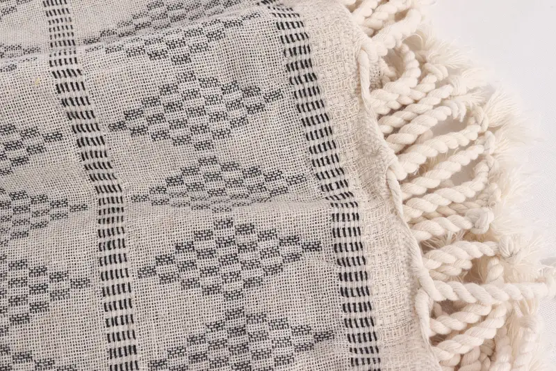 100x88 Linen Kilim Design Towel, Turkish Blanket Throw, Wedding Gift Ideas, Bridal Shower Gift, Turkish Bedspread, Bedspread, Housewarming Gift - 8