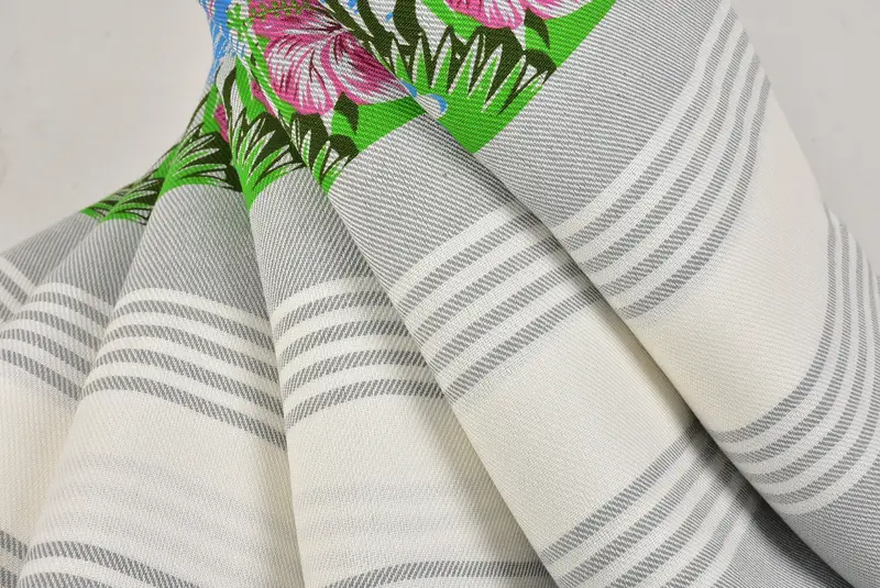 Monogrammed Beach Towel, Peshtemal Towel, Bridal Party Gifts, Absorbent Turkish towel, 70x40 Cotton Summer Print Striped Towel, Wedding Favors - 5