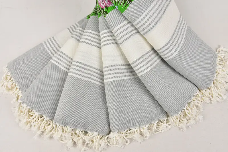 Monogrammed Beach Towel, Peshtemal Towel, Bridal Party Gifts, Absorbent Turkish towel, 70x40 Cotton Summer Print Striped Towel, Wedding Favors - 4