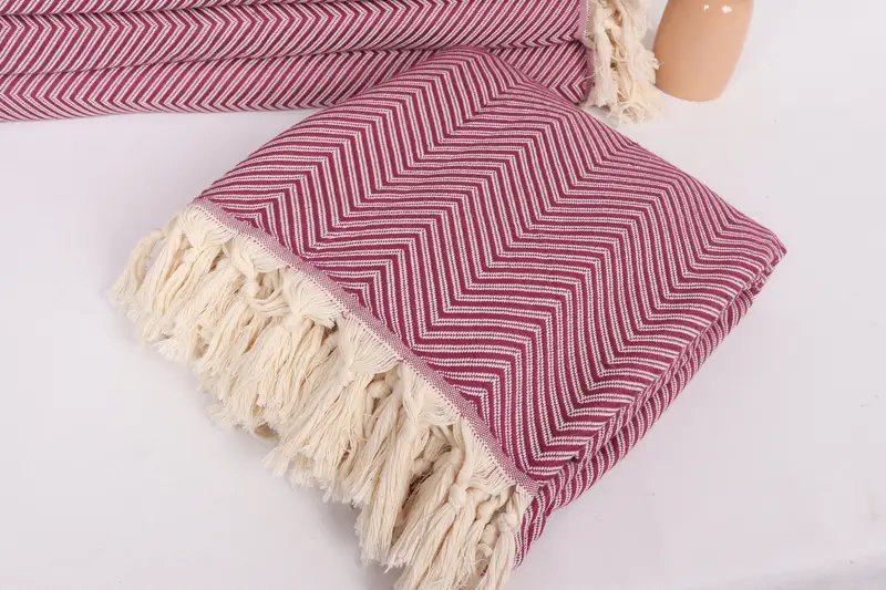 Gift For The Home, Beach Theme Bachelorette Party, Throw Blanket Couch, Bachelorette Gifts, 92x80 Cotton Striped Towel, Personalized Gifts - 5