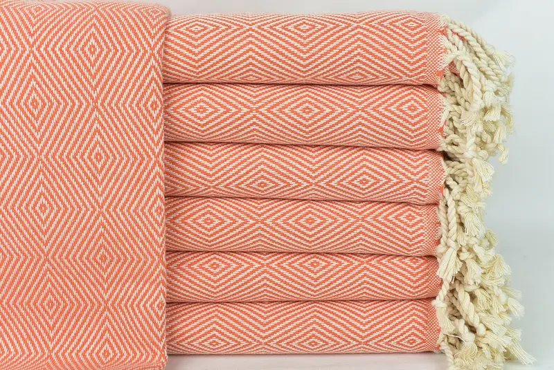 Embroidered Turkish Towel, Home Decor Towel, 74x40 Cotton Diamond Towel, Decorative Towel, Home Decor Gifts, Bachelorette Gifts, Turkish towel - 1