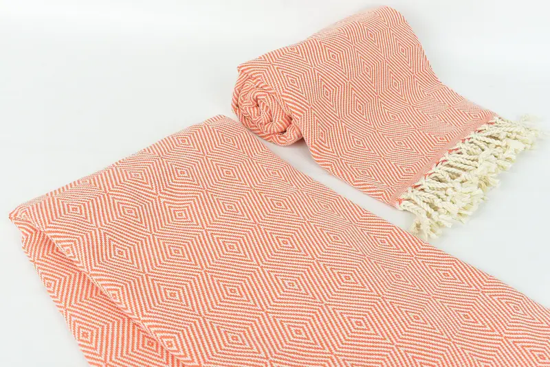 Embroidered Turkish Towel, Home Decor Towel, 74x40 Cotton Diamond Towel, Decorative Towel, Home Decor Gifts, Bachelorette Gifts, Turkish towel - 7