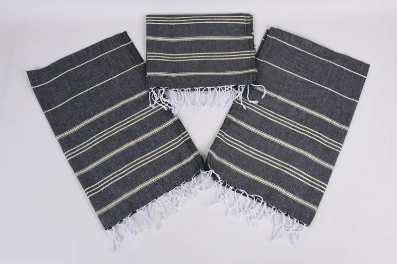 Monogram el havlu, 40x24 pamuklu çizgili havlu, Türk havlu monogram, Türk el havlu, Türk çay havlu, monogram yemek havlu, tatil havlu - 6