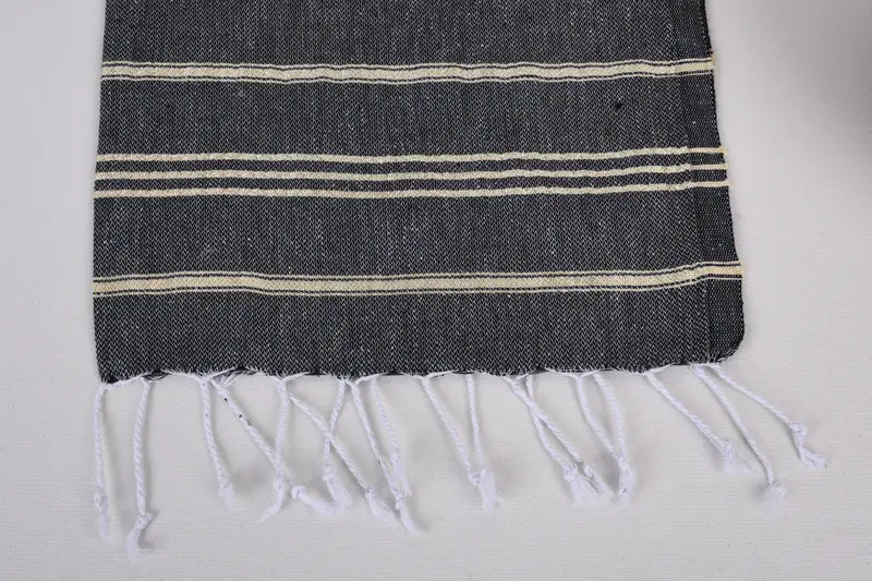 Monogram el havlu, 40x24 pamuklu çizgili havlu, Türk havlu monogram, Türk el havlu, Türk çay havlu, monogram yemek havlu, tatil havlu - 3