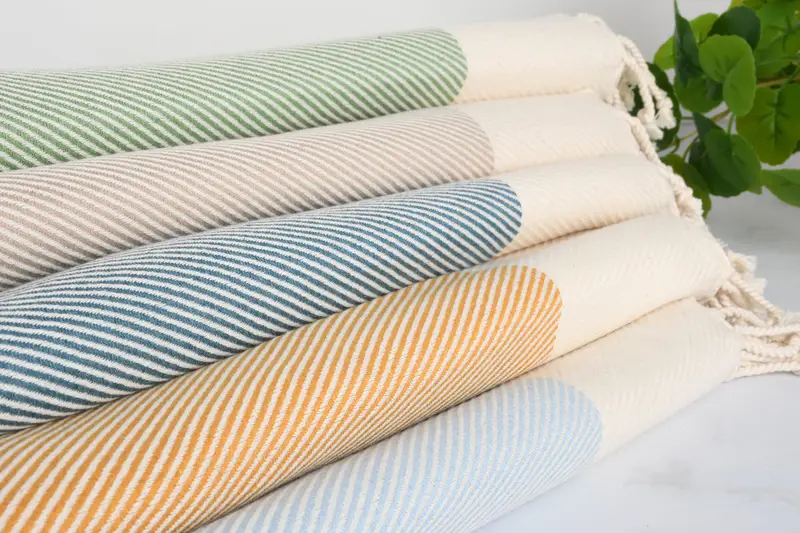 Soft towel, Turkish bath towel, Bridal Shower Favor, Quick-Dry Beach Towel, Turkish Towel Beach Towel, Bulk Order Towel, 70x40 Cotton Striped Towel - 3