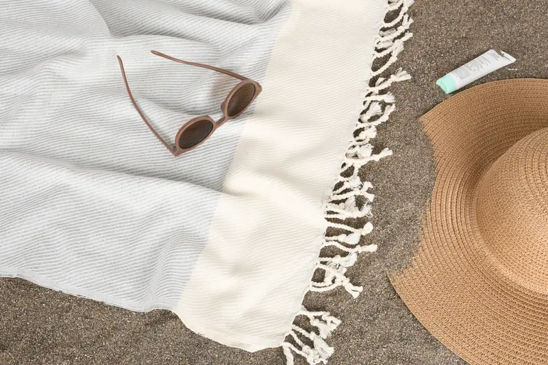 Soft towel, Turkish bath towel, Bridal Shower Favor, Quick-Dry Beach Towel, Turkish Towel Beach Towel, Bulk Order Towel, 70x40 Cotton Striped Towel - 7