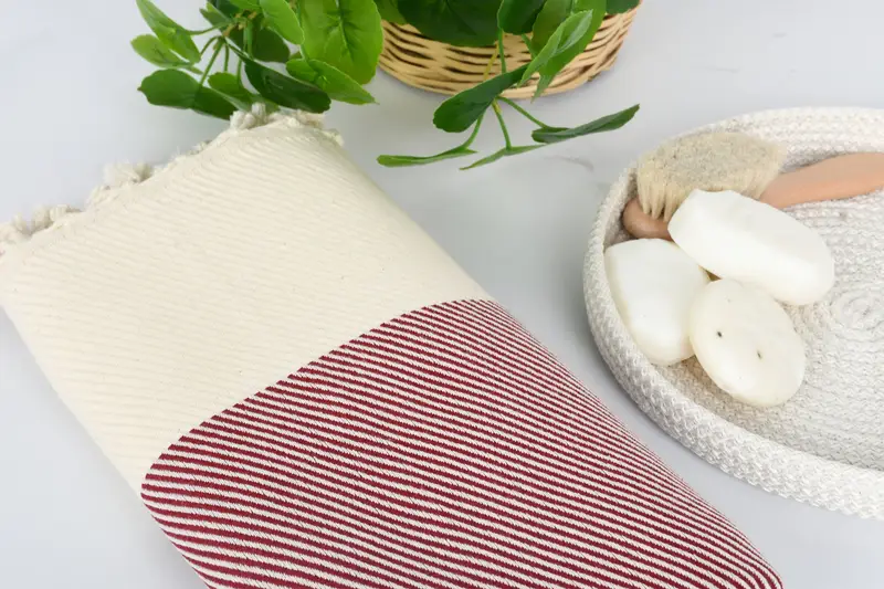Soft towel, Turkish bath towel, Bridal Shower Favor, Quick-Dry Beach Towel, Turkish Towel Beach Towel, Bulk Order Towel, 70x40 Cotton Striped Towel - 6
