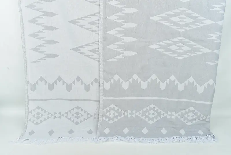 Woven Blanket, Wedding Day Gift For Bride, 70x60 Cotton Geometric Towel, Housewarming Gift, Bachelorette Party Gifts For Bride, Personalized Gifts - 1