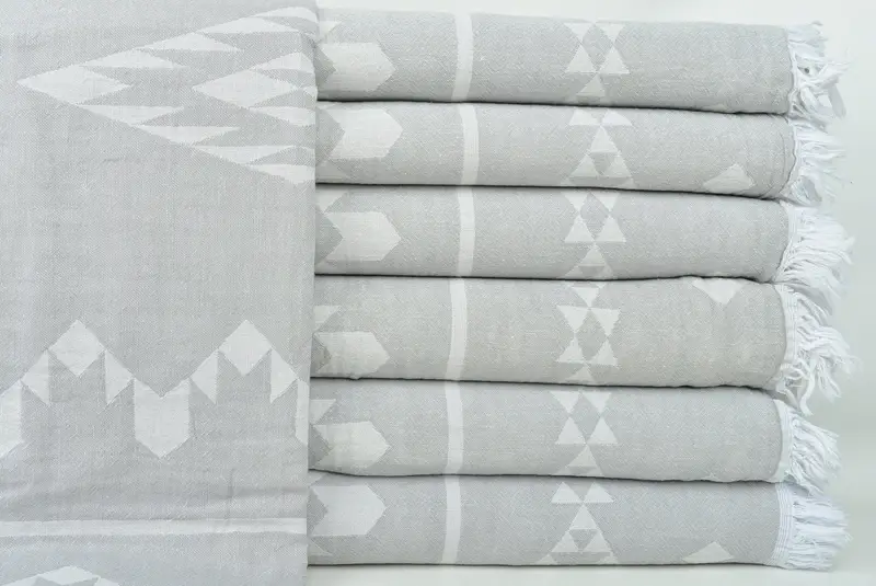 Woven Blanket, Wedding Day Gift For Bride, 70x60 Cotton Geometric Towel, Housewarming Gift, Bachelorette Party Gifts For Bride, Personalized Gifts - 2