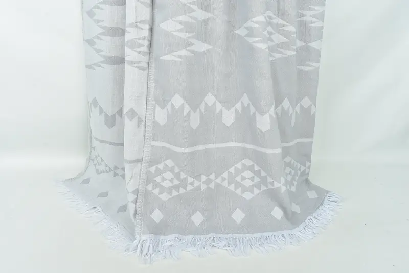 Woven Blanket, Wedding Day Gift For Bride, 70x60 Cotton Geometric Towel, Housewarming Gift, Bachelorette Party Gifts For Bride, Personalized Gifts - 8