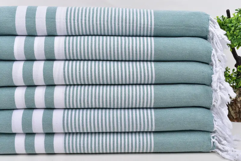 Bachelor Gift, Wedding Favors, Luxury Turkish beach towel for summer vacation, Monogram Beach Towel, Best Beach Towel, 70x40 Cotton Striped Towel - 3