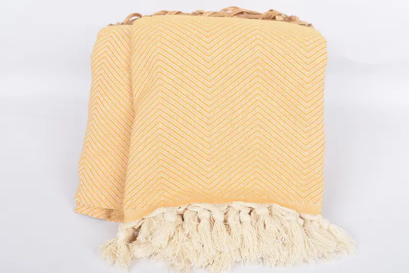 Custom Blanket, Bachelorette Party Favors, 84x68 Cotton Zig zag Towel, Turkish Cotton Throw Blanket, Handmade Gift, Personalized Blanket - 5