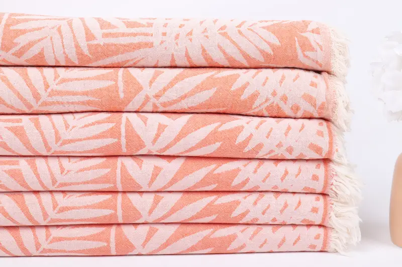 Gym Towel, Monogrammed Beach Towel, Wedding Gifts Towel, Sand-resistant towel, Wedding Day Gift For Bride, 64x40 Cotton Floral Patterned Towel - 4