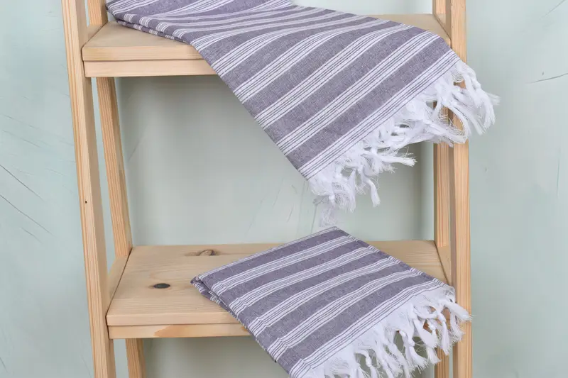 Personalized Gift, Wedding For Favor, Monogram Beach Towel, Custom Wedding Towel, Peshtemal Towel, 70x40 Cotton Striped Towel, Embroidered Towel - 5