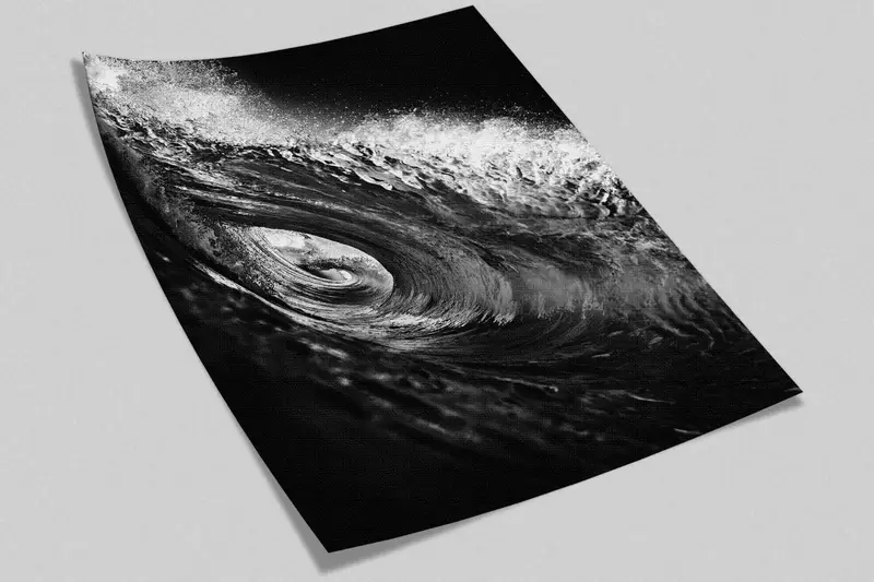 Black Paper Art, Surf Wallpaper, Wave Photo Wall Decor, Black And White Wall Paper, 3D Wallpaper, Vinyl Wallpaper,  Wall Decorations - 10