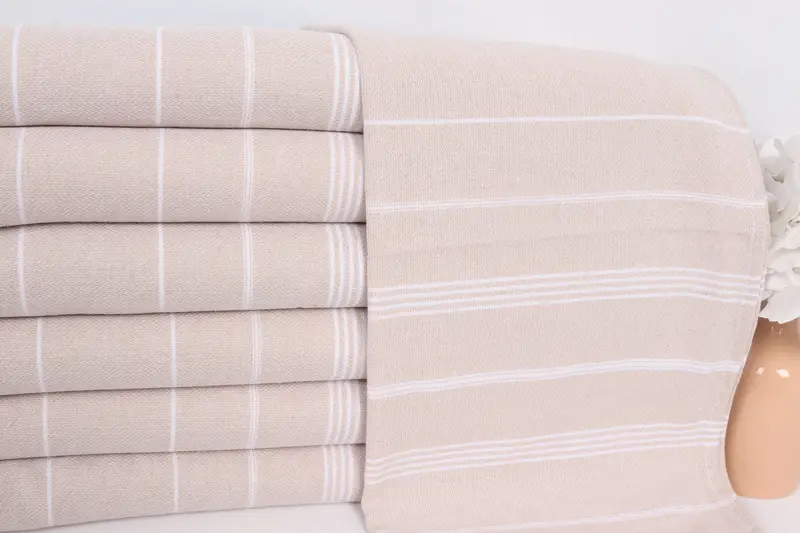 Travel Towel, 38x18 Cotton Striped Towel, Gift For Boyfriend, Gift For Him, Bridesmaid Gifts, Guest Towel, Wedding Gift, Personalized Dish Towel - 2