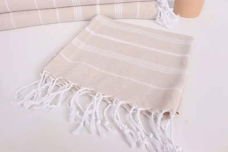 Travel Towel, 38x18 Cotton Striped Towel, Gift For Boyfriend, Gift For Him, Bridesmaid Gifts, Guest Towel, Wedding Gift, Personalized Dish Towel - 5