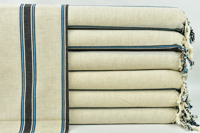 Personalized Kitchen Towel, Bathroom Towels, Organic Towel, Small Bath Towels, Bulk Order Towel, Welcome Wedding Gift, 36x20 Cotton Striped Towel - 1
