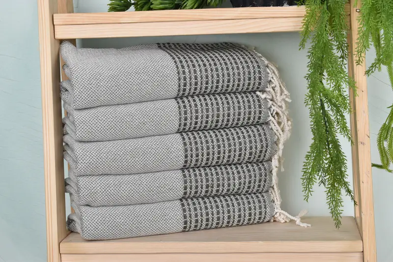 70x36 Cotton Striped Towel, Quick-drying peshtemal towel for poolside, Personalize Gift, Sand-resistant towel, Personalized Gifts, Best Friend Gift - 1