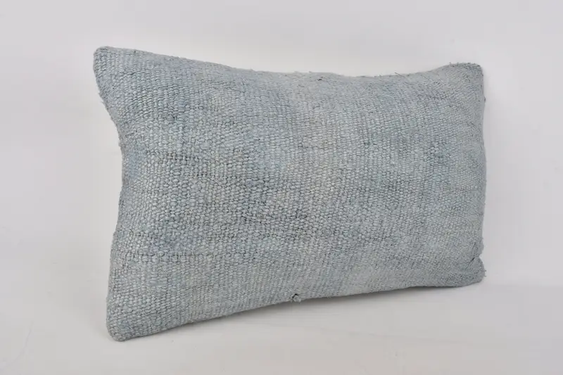 Lounge Throw Pillow, Pillow Sham, Ethnical Kilim Rug Pillow, Pillow for Couch, 12x20 Gray Pillow Sham, Interior Designer Pillow - 2