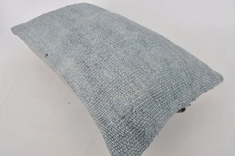Lounge Throw Pillow, Pillow Sham, Ethnical Kilim Rug Pillow, Pillow for Couch, 12x20 Gray Pillow Sham, Interior Designer Pillow - 6
