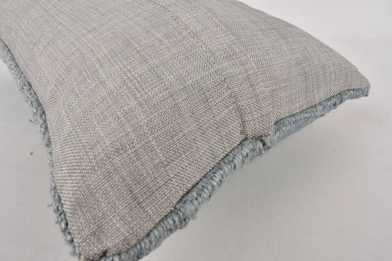 Lounge Throw Pillow, Pillow Sham, Ethnical Kilim Rug Pillow, Pillow for Couch, 12x20 Gray Pillow Sham, Interior Designer Pillow - 7