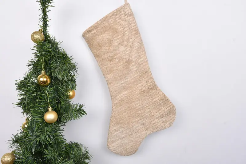 Medias navideñas festivas de 7 pulgadas, decoración navideña única