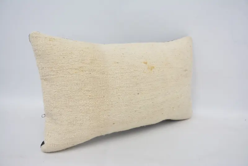 Kilim Rug Cushion Cover, Ethnical Kilim Rug Pillow, Pillow for Sofa, 12x20 White Pillow Sham, Pillow Case, Kilim Pillow, Wholesale Pillow - 3