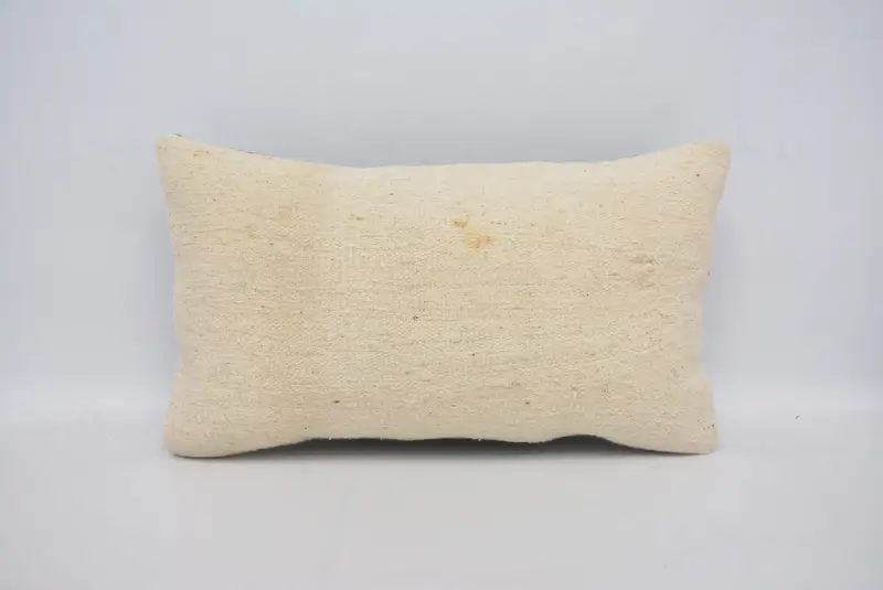 Kilim Rug Cushion Cover, Ethnical Kilim Rug Pillow, Pillow for Sofa, 12x20 White Pillow Sham, Pillow Case, Kilim Pillow, Wholesale Pillow - 1